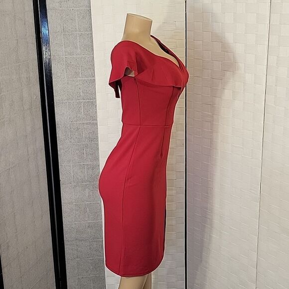 BRAND NEW ALEXA B NITES V-NECKLINE BODYCON SHEATH DRESS - Picture 6 of 15